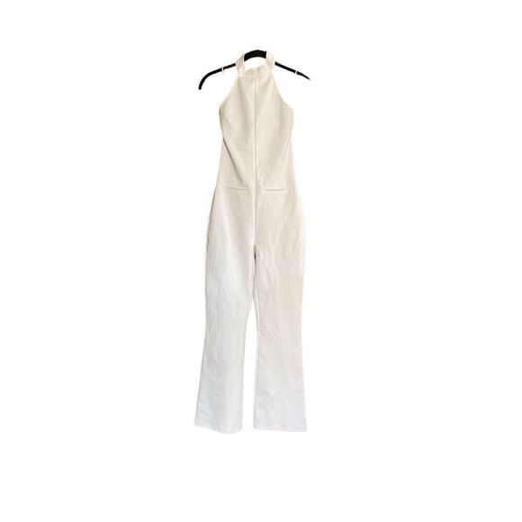 Zara NWT women’s white one piece jumpsuit size small - Picture 2 of 7